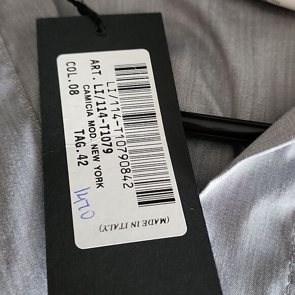 Italian Designer Robert In't Veld Gray Button Down Blouse XS - Picture 6 of 6